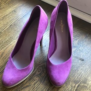 Cole Haan Magenta Suede Chelsea Pumps -Nike Air